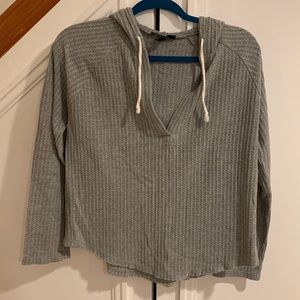 Grey waffle hoodie